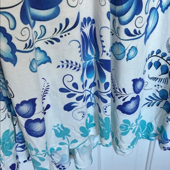 Johnny Was Blue and Pink Floral Dress - Picture 6 of 15